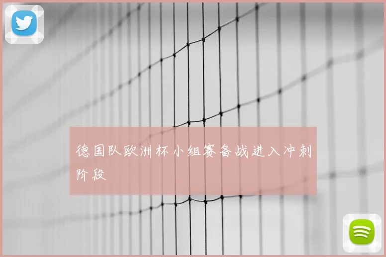 德国队欧洲杯小组赛备战进入冲刺阶段